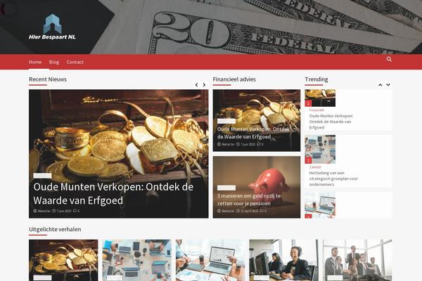 CoverNews theme site design template sample