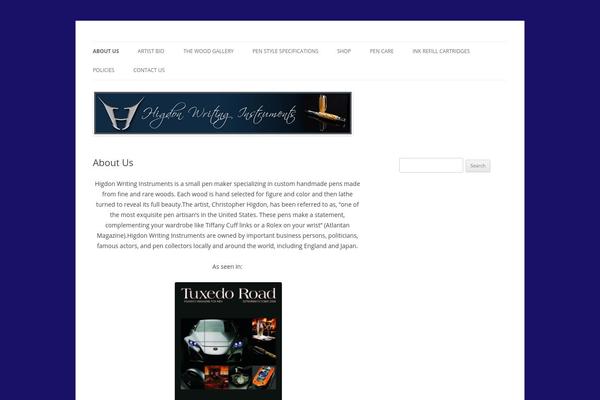 Twenty Twelve theme site design template sample