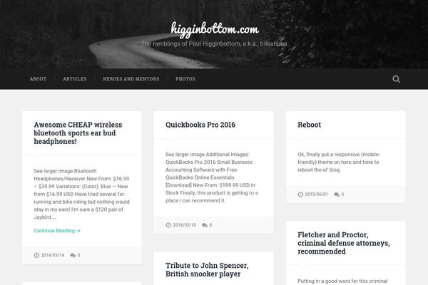 Baskerville theme site design template sample