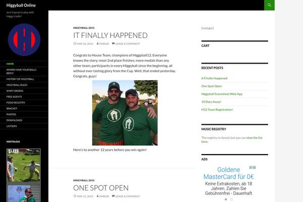 higgyball.com site used V12