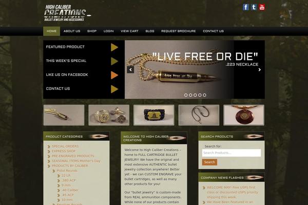 Hunter theme site design template sample