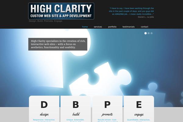 highclarity.com site used Theme1568