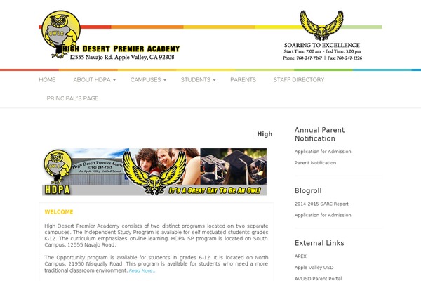 Patus theme site design template sample