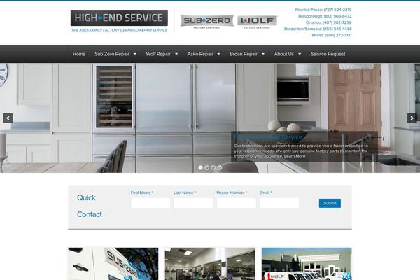 qualityappliance theme websites examples