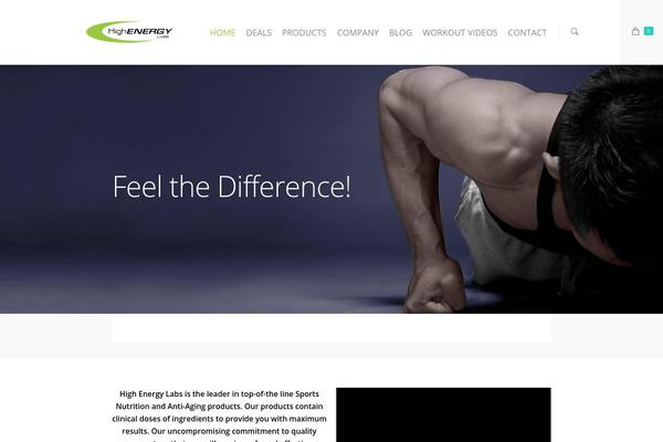 Salient theme site design template sample