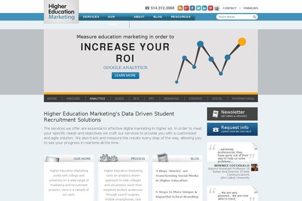 higher-education-marketing.com site used Hem