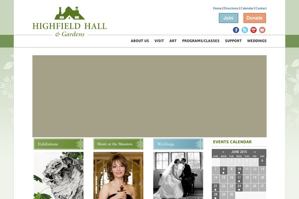 highfieldhallandgardens.org site used Pax
