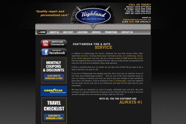 Highland theme site design template sample