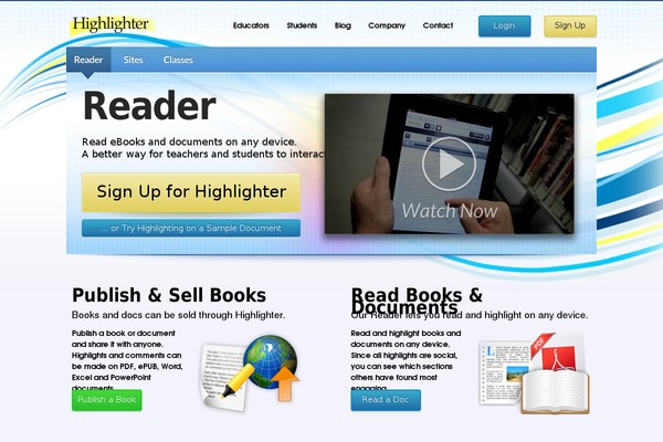 highlighter.com site used V2