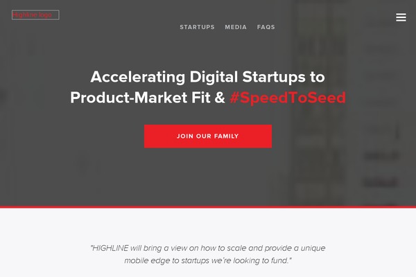 highline theme websites examples