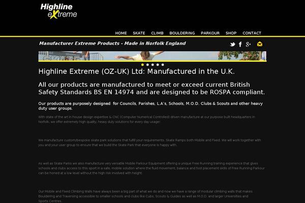 Extreme theme site design template sample