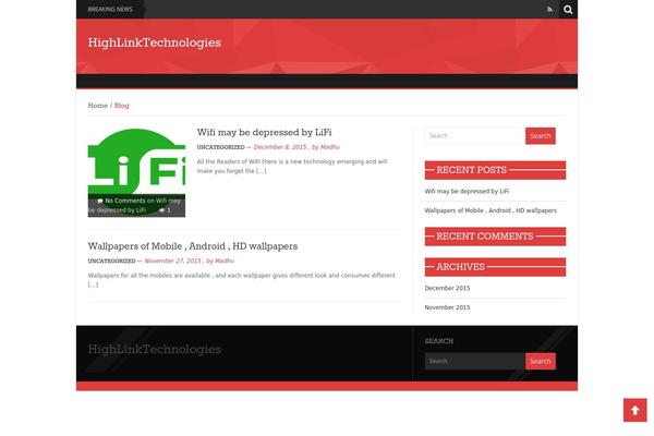 News Mix Light theme site design template sample