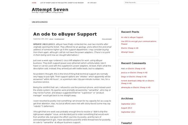 Site using Kebo Twitter Feed plugin