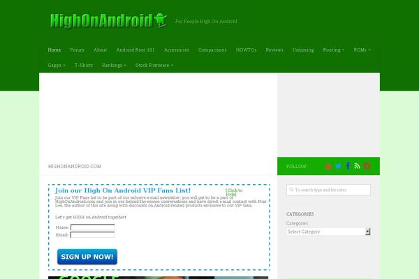 highonandroid.com site used Highonandroid