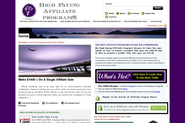 The Morning After website example screenshot