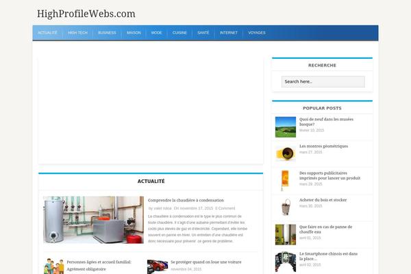 iMag Mag theme site design template sample