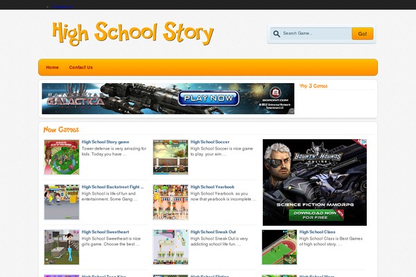 Durus theme site design template sample