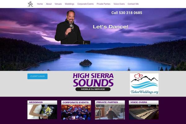 Tesseract theme site design template sample
