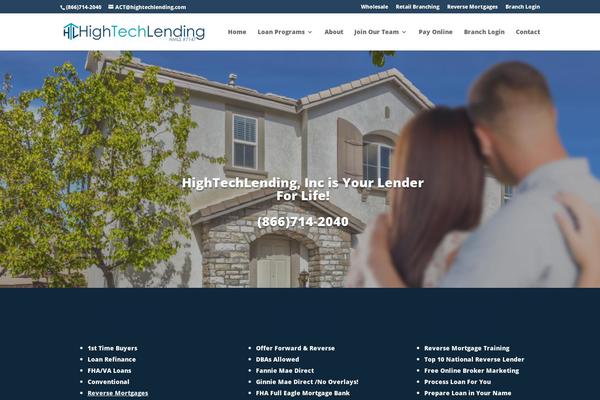 hightechlending.com site used Divi Child