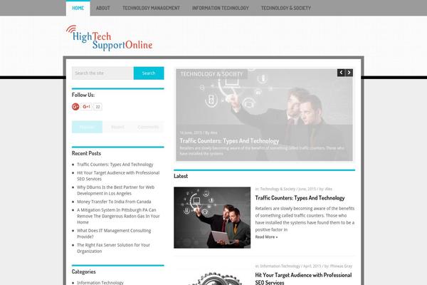 Hotnews theme site design template sample