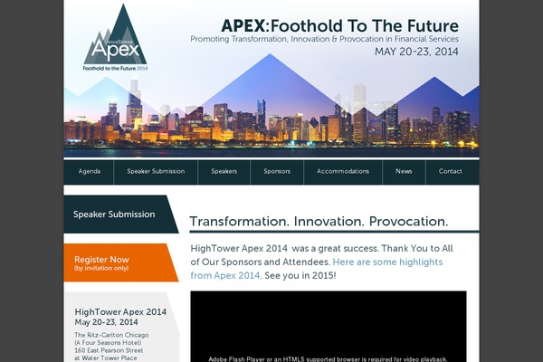 Apex theme site design template sample