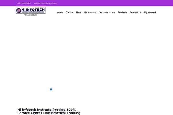 hiinfotech.in site used Radon