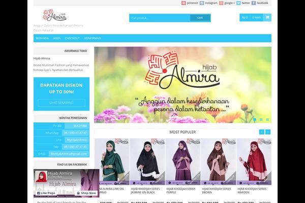 Hijabila theme site design template sample