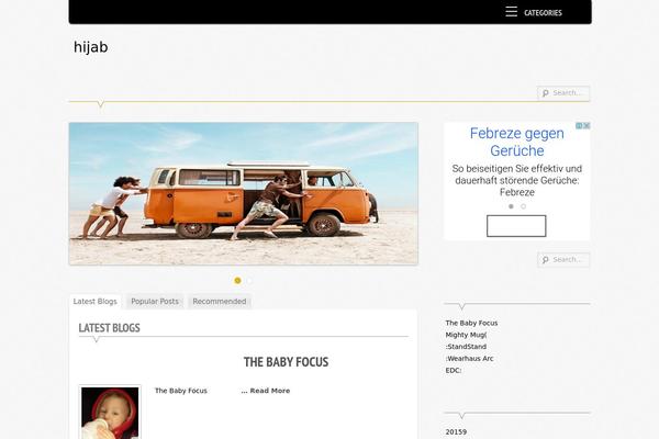 Supernova theme site design template sample