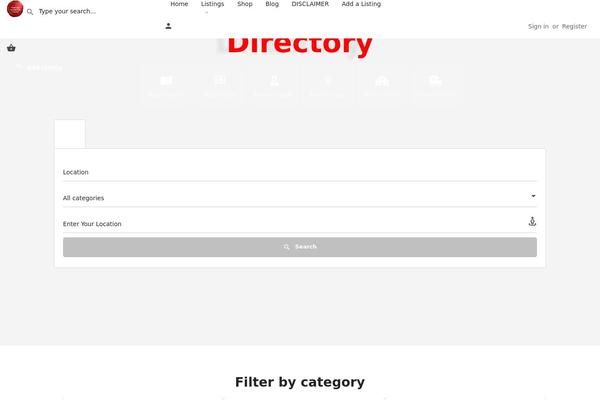 hijamadirectory.com site used My-listing