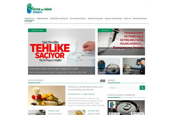 News theme site design template sample