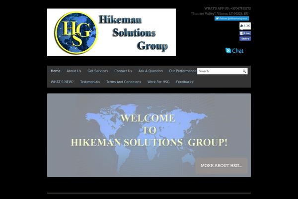 BlackBird theme site design template sample