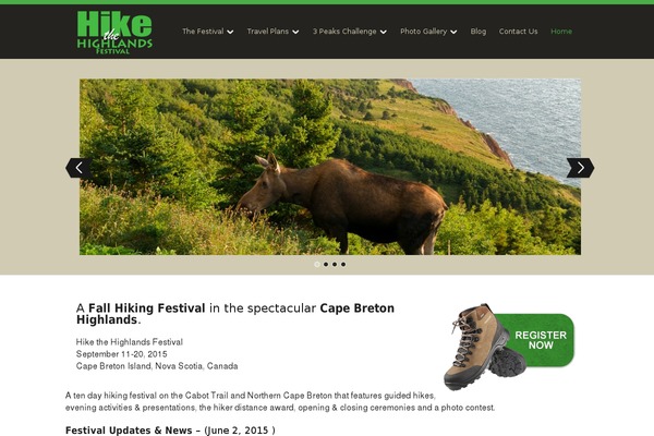 Wilderness theme site design template sample