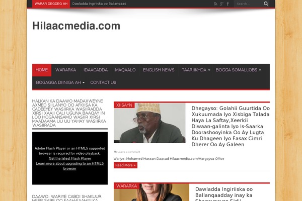 Jarida theme site design template sample