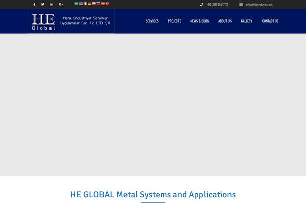 Constructo theme site design template sample