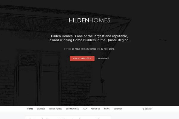 Custom theme site design template sample