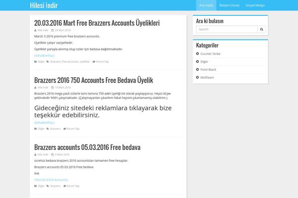 Shizzo theme site design template sample