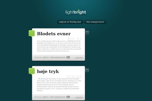 LightBright theme site design template sample