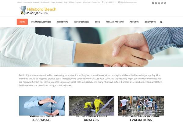 Jupiter theme site design template sample