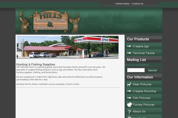 hillsminnowfarm.com site used Hmf