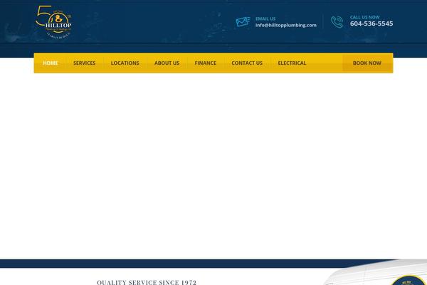 Plumbing theme site design template sample
