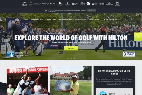 Golf theme site design template sample