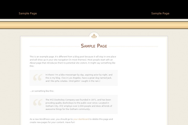 Elegantia Theme theme site design template sample