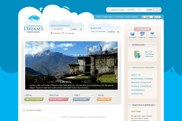 Blog theme site design template sample