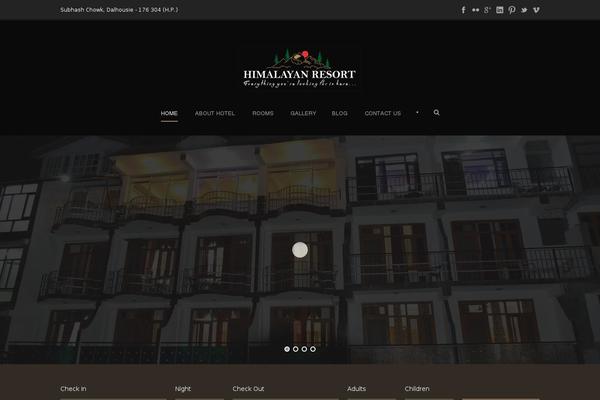 Site using Gdlr-hotel plugin