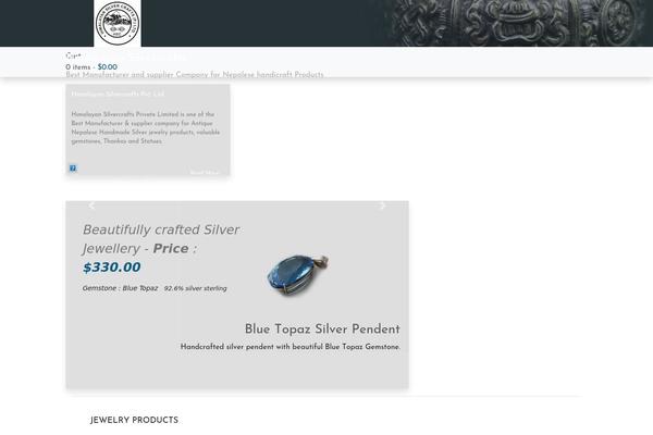 Site using Woo-product-social-sharing plugin