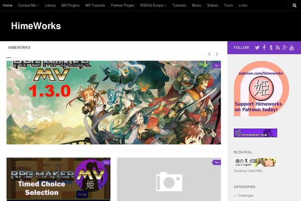 Being Hueman theme site design template sample
