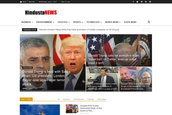 hindustanews.com site used Random-news