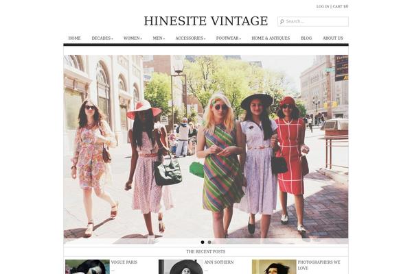 Vintage theme site design template sample