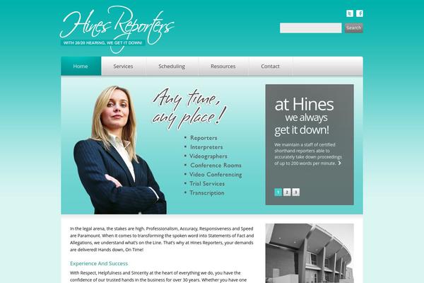 hinesreporters.com site used Theme1748