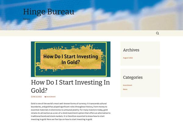 Twenty Thirteen theme site design template sample